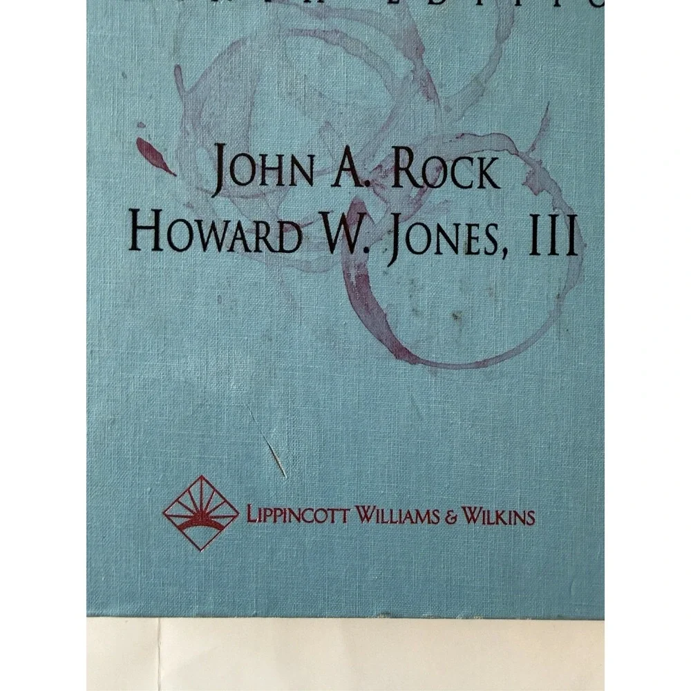 Te Linde's Operative Gynecology 9th Edition 2003 Hardcover Rock Jones MD